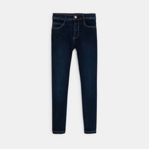 Boys' navy blue raw denim skinny jeans 1