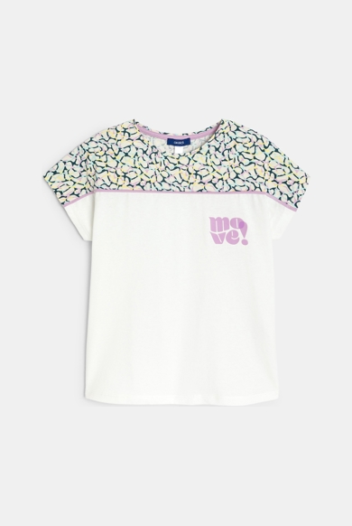 T-shirt manches courtes blanc Fille
