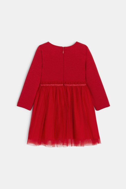 Rotes Festkleid Kleinkind Mädchen 2