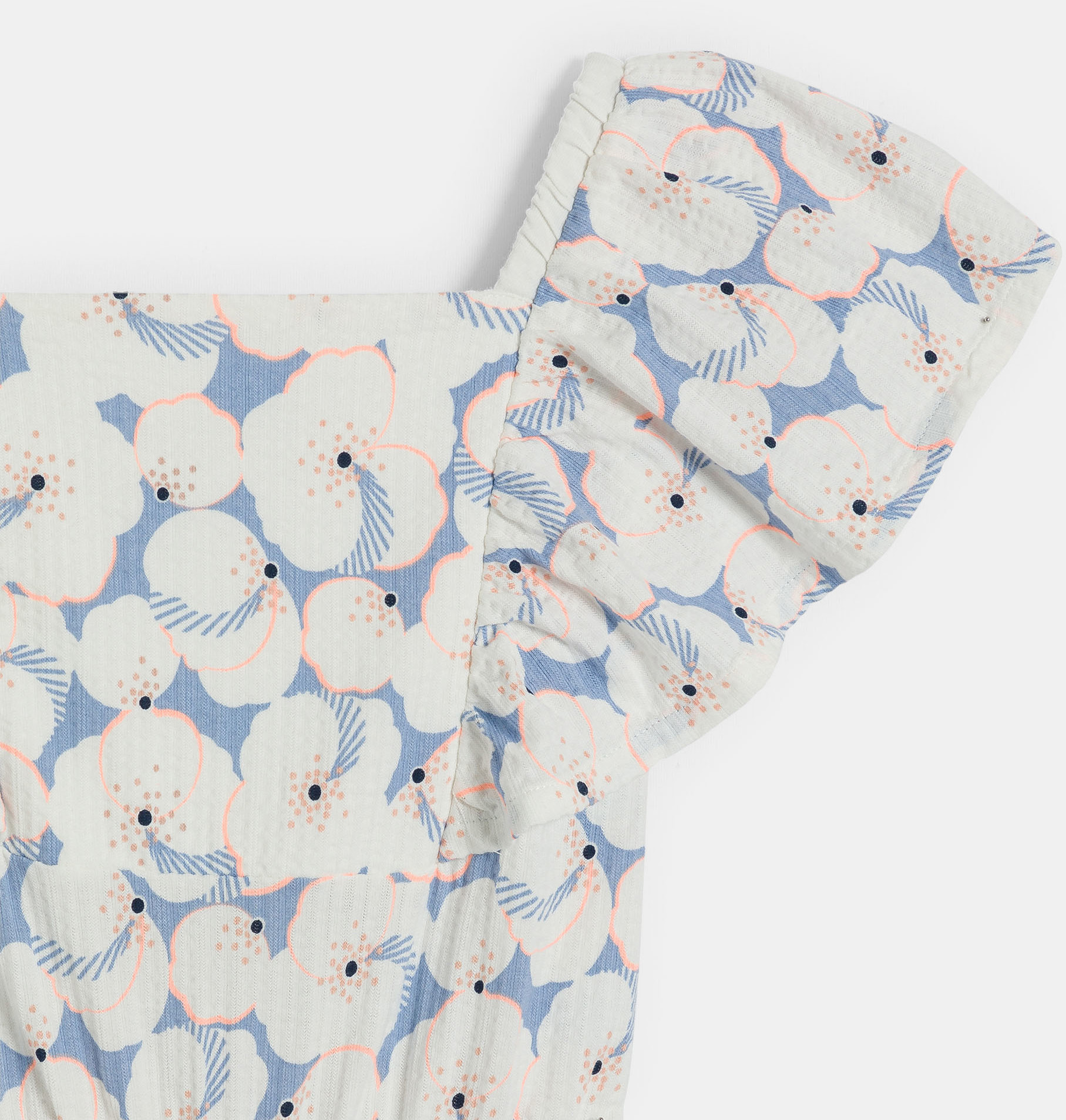 Bedruckter Hosen-Overall in Himmelblau für Mädchen 2