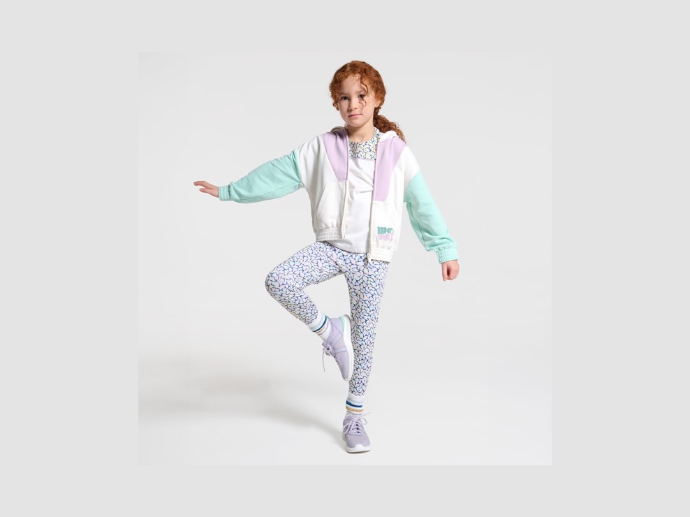 Legging de sport imprimé vert Fille 1