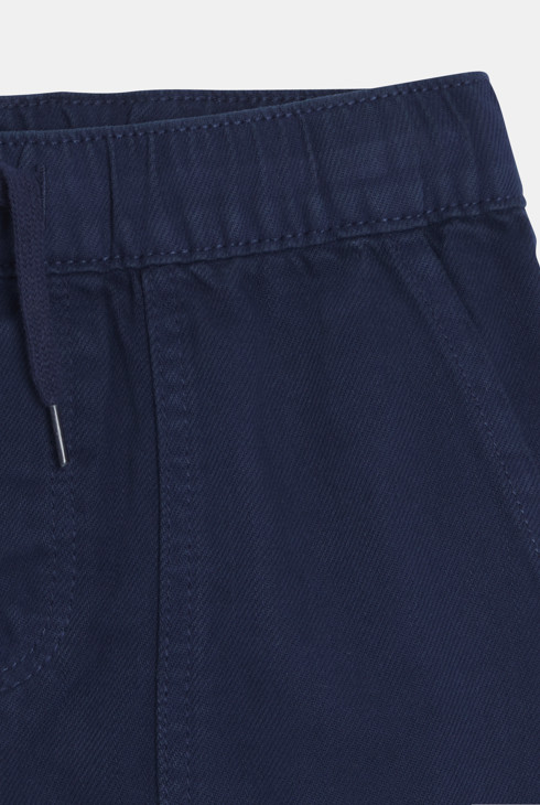 Chinohose aus marineblauem Stoff für Jungen 2