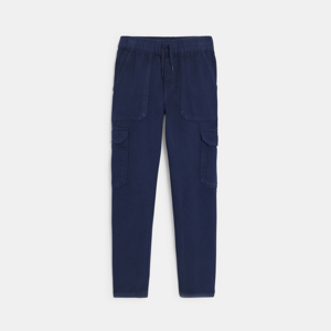 Pantalón chino de lona azul marino niño 1