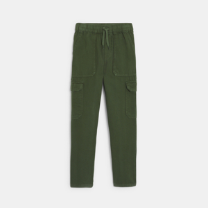 Pantalón chino de lona caqui niño 1