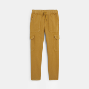 Boy's yellow ochre canvas chinos 1