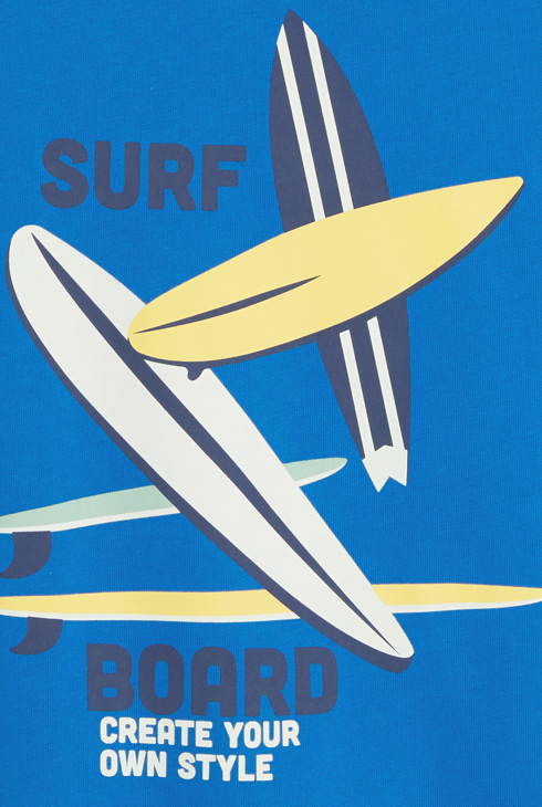 Kurzarm-T-Shirt mit Skateboard-Motiv für Jungen