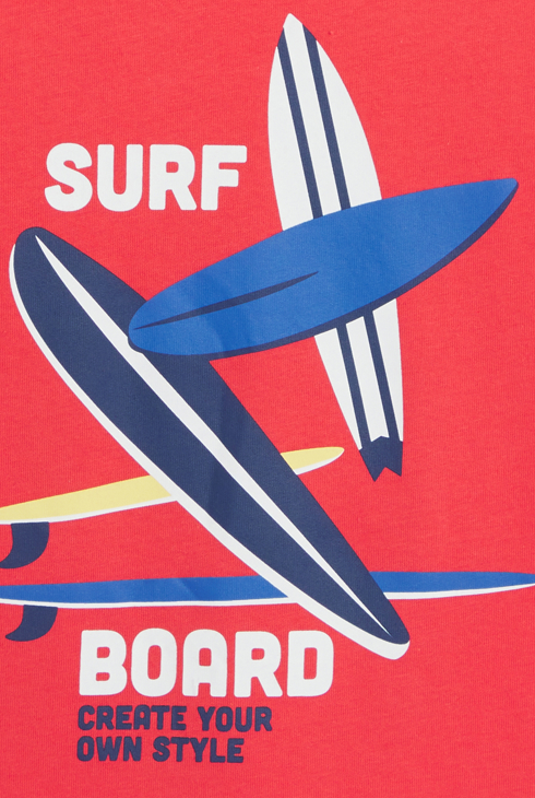 Kurzarm-T-Shirt mit Skateboard-Motiv für Jungen