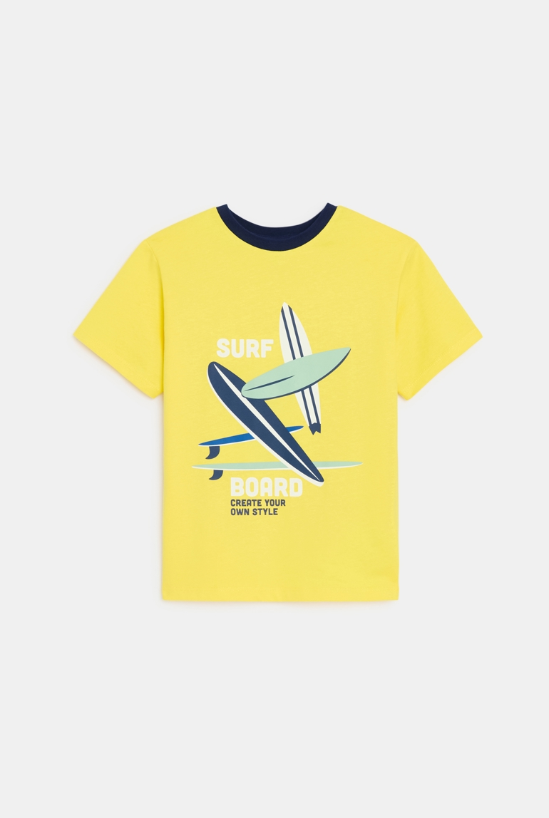 Kurzarm-T-Shirt mit Skateboard-Motiv für Jungen 1