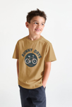T-shirt manches courtes motif vélo marron Garçon 4