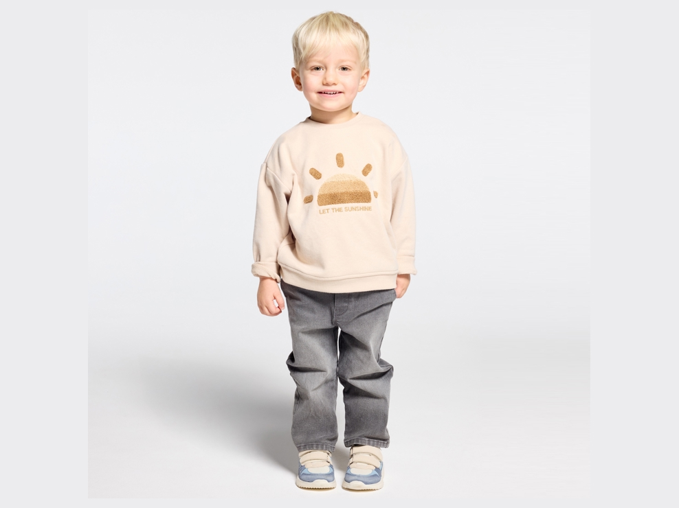 Zwarte rechte jeans voor babyjongens 1