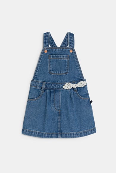 apolina kids BONNIE DUNGAREE DENIM 5-7y