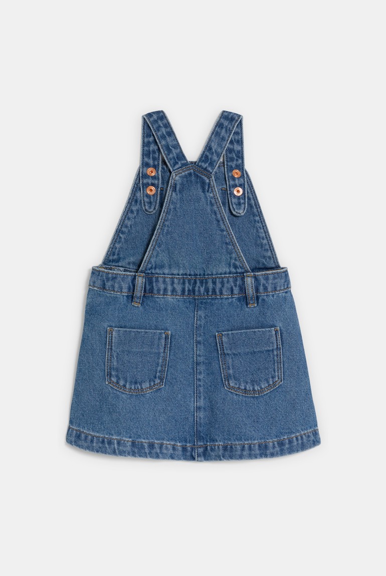 baby denim overall dress Baby Denim Overalls