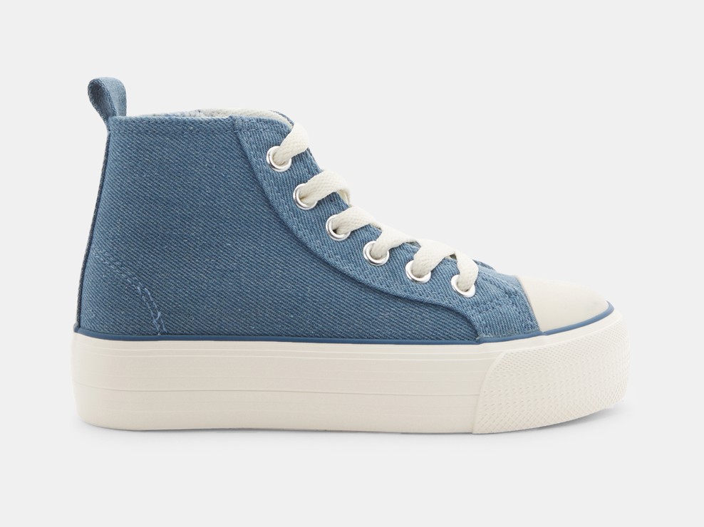Blaue High-Top-Sneakers für Mädchen 1
