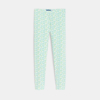 Legging long imprimé vert pastel Fille