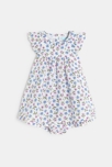 Robe de cérémonie à volants vert bébé fille