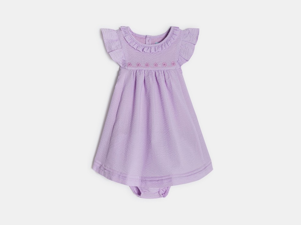 Festliches blasslila Kleid mit Rüschen Kleinkind Mädchen 2