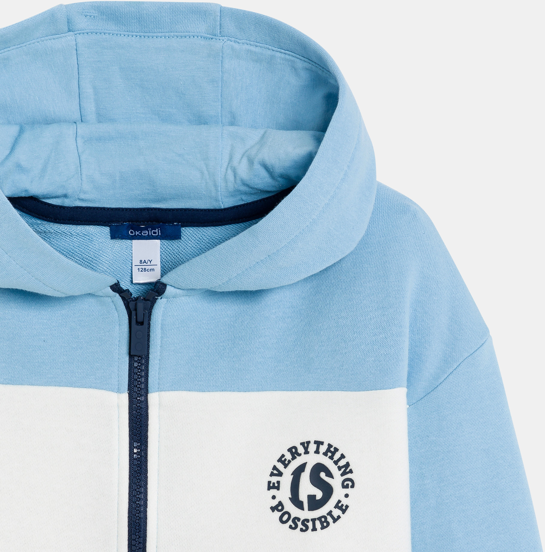 Blaues Sweatshirt Colorblock für Jungen 2