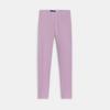 Legging long en jersey côtelé mauve Fille