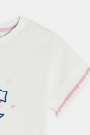 T-shirt à volants blanc fille Chipie 3