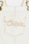 Salopette courte denim blanc fille Chipie 2
