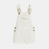 Salopette courte denim blanc fille Chipie