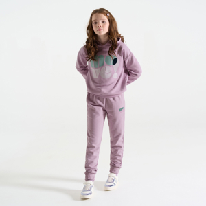 Girl's plain mauve joggers 1