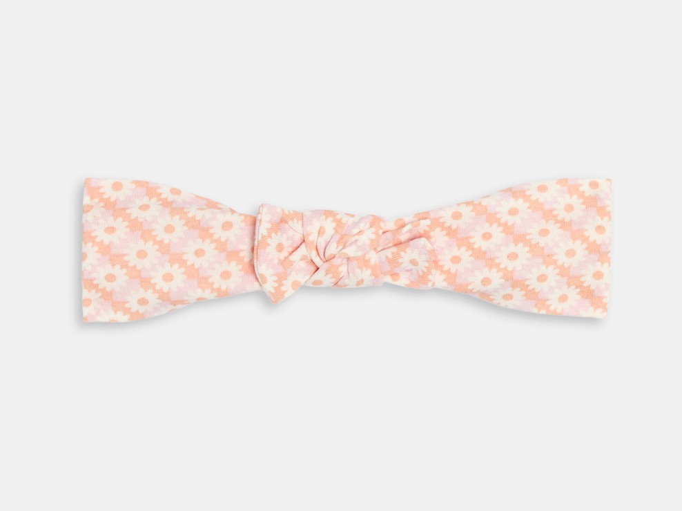 Geblümtes rosa Stirnband Kleinkind Mädchen 1