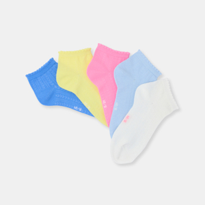 Socquettes unies Fille (lot de 5) 1