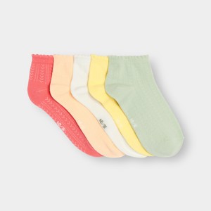Socquettes unies Fille (lot de 5)
