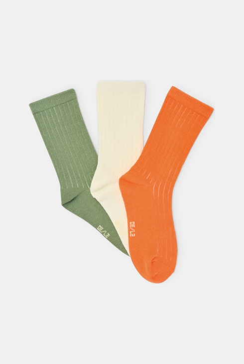 Chaussettes côtelées (lot de 3) Garçon