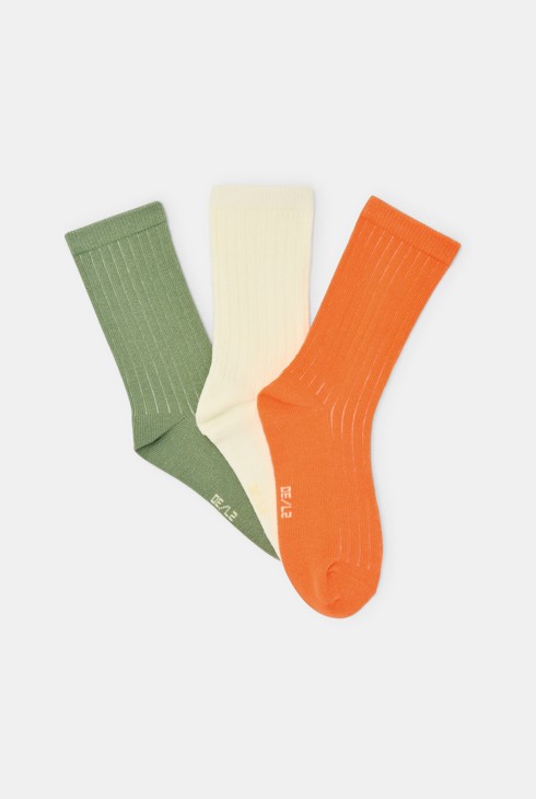 Chaussettes côtelées (lot de 3) Garçon 2