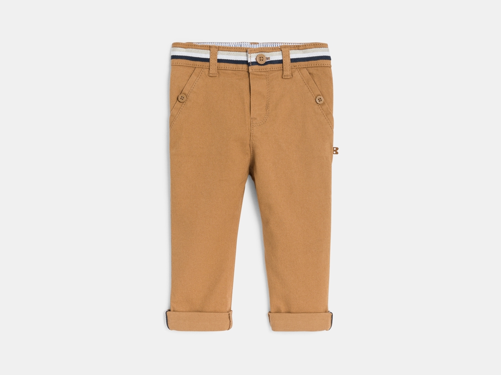 Braune Hose von verspieltem Schick aus Baumwolle für kleine Jungen 1