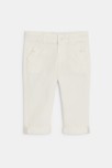 Pantalon chic coton fantaisie blanc bébé garçon
