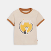 T-shirt lémurien beige bébé garçon