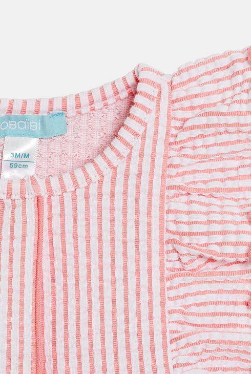 Rosa Kleid aus modischer Baumwolle Kleinkind Mädchen