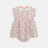 Robe fleurie petit col rose bébé fille