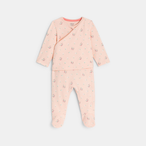 Pijama de cotó de fantasia maduixes rosa bebè naixement 1