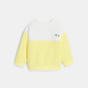 Sweat bicolore toucan jaune bébé garçon