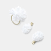 Elastique et barrettes (lot de 3) blanc Fille