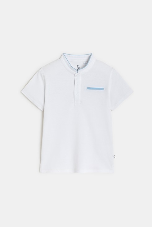Polo manches courtes blanc Garçon 1