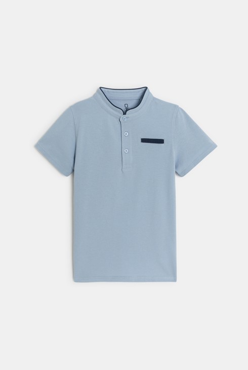 Polo manches courtes bleu ciel Garçon 2