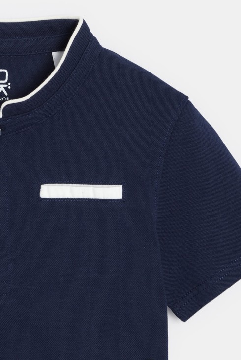 Mornarsko plava polo majica kratkih rukava za dječake 2