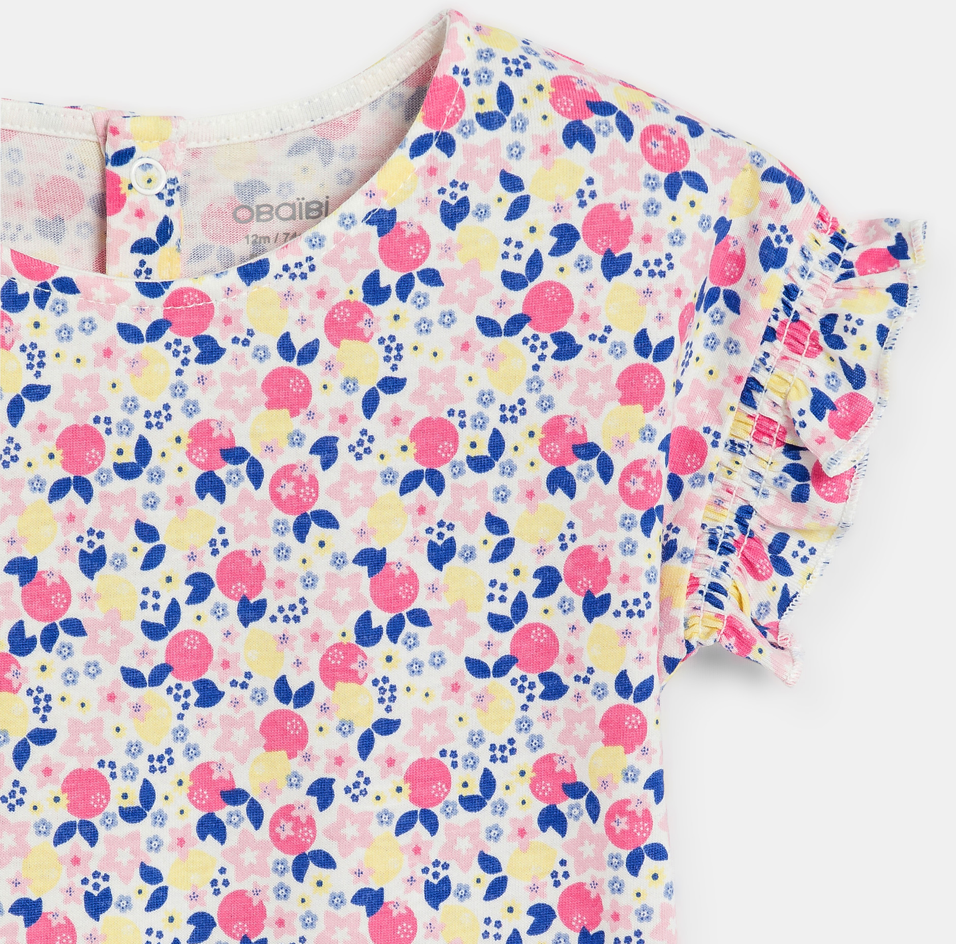 Modisches Baumwoll-T-Shirt mit Früchten Kleinkind Mädchen