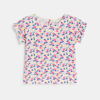 T-shirt fruit coton fantaisie rose bébé fille