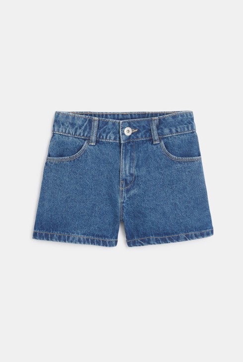 Girls blue demin shorts 2