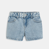 Short en jean bleu délavé Fille