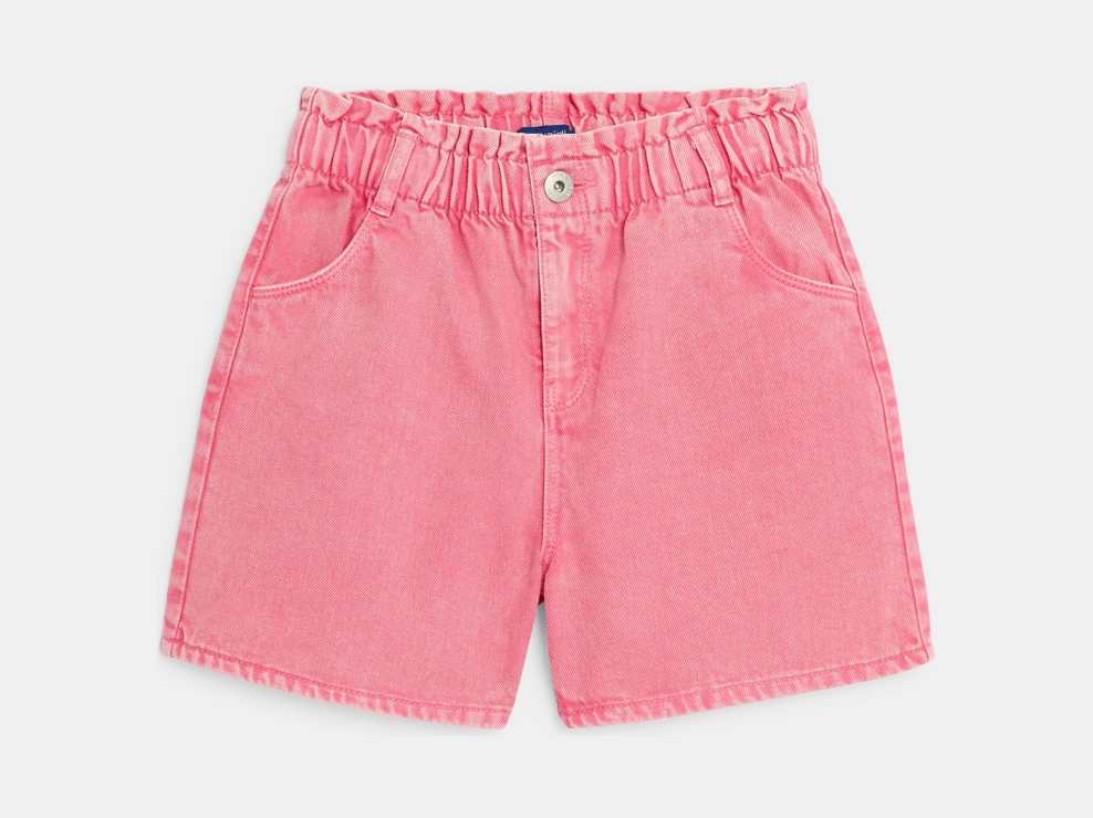 Short en jean rose Fille 1