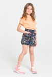 Short ample imprimé bleu Fille 1