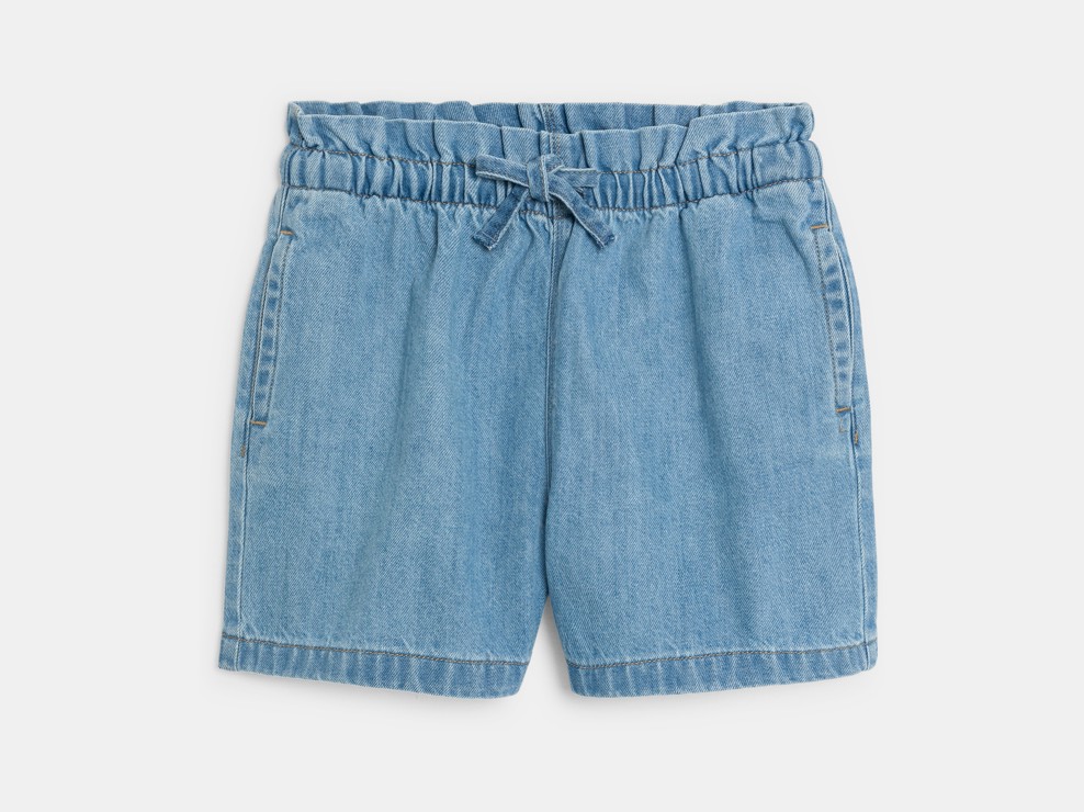 Leichte Jeansshorts in Blau für Mädchen 2