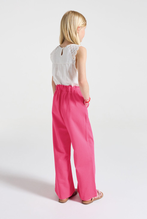 Pantalon rose fille 1